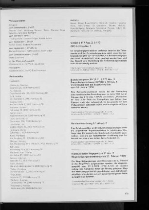 VwGO § 117 Abs. 2, § 173 ZPO § 313a Abs. 1
