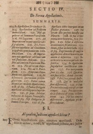 Sectio IV. De Forma Appellationis.