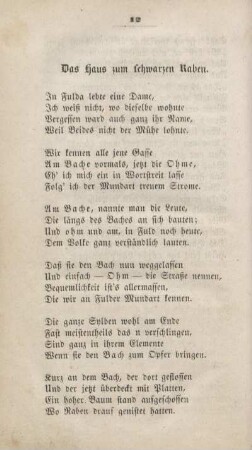Das Haus zum Schwarzen Raben
