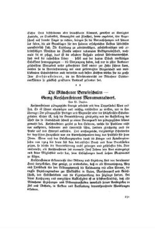Die Münchener Berufsschulen - Georg Kerschensteiners Monumentalwerk