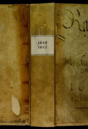 Ratsprotokolle, 1610 Juli 30. - 1611 Juli 26.
