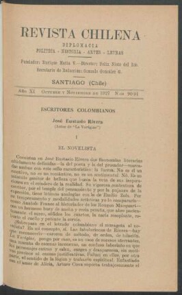 I - El novelista