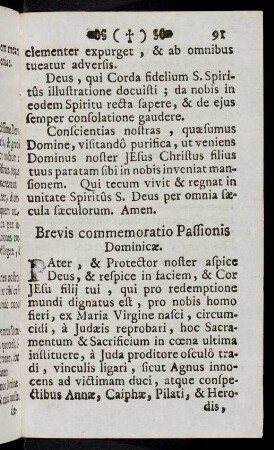 91-101, Brevis commemoratio Passionis ...; ...