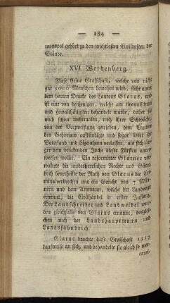 XVI. Werdenberg.