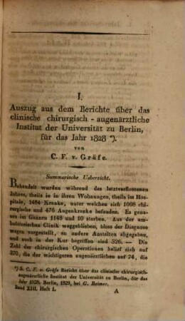 Journal der Chirurgie und Augenheilkunde. 13. 1829