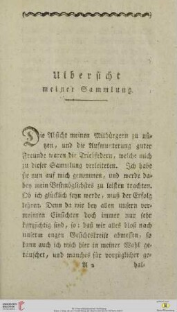 Uibersicht meiner Sammlung