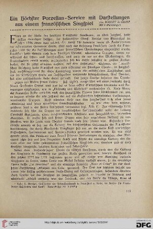 12.1920: Ein Höchster Porzellan-Service mit Darstellungen aus einem französischen Singspiel