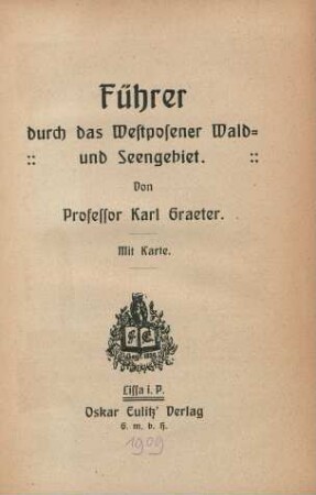 Führer durch das Westposener Wald- und Seengebiet