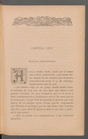 Capítulo XXIV - Noticias sensacionales