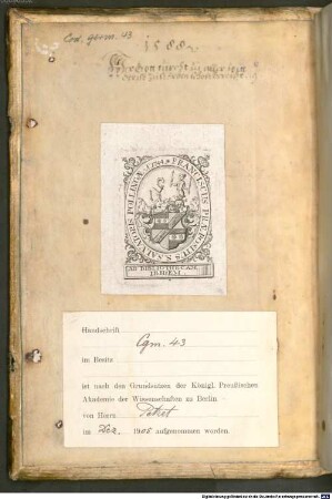 Ulrich Füetrers Bayerische Chronik - BSB Cgm 43