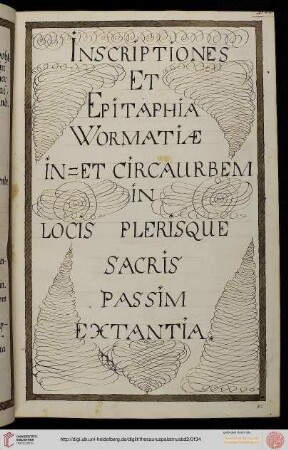 (125-184) Inschriften und Epitaphien in Worms