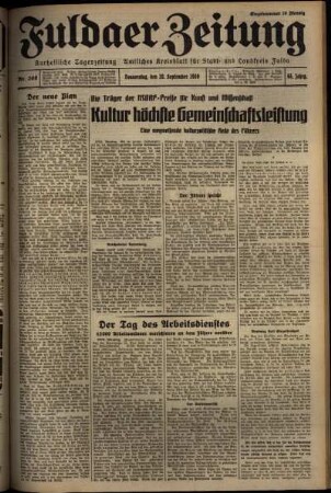 Ausgabe vom Donnerstag, den 10. September 1936.