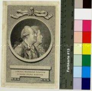 Doppelporträt des Naturforschers Johann Reinhold Forster und seines Sohnes Georg Forster