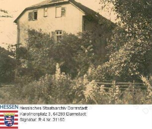 Dorf-Göns, Amtshof (Haus Ritgen) / Mietwohnung von Wilhelm Gottlieb Carrière (1792-1867) / Ansicht