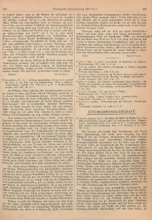 445-446 [Rezension] Nijenhuis, Willem, Calvinus oecumenicus