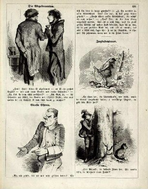 "Die Abgebrannten" "Große Ehren" "Jagdabenteuer"