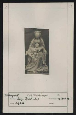 Muttergottes Standort: Laiz (Pfarrkirche) Höhe: 0,78 m