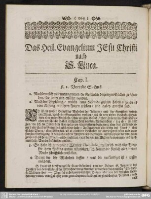 Das Heil. Evangelium Jesu Christi nach S. Luca