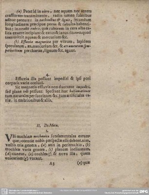 II. De Motu.