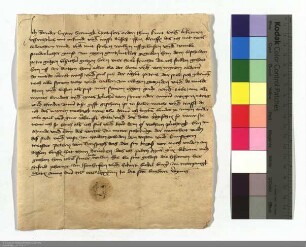 Caspar Synnigk, Karthäuserbruder läßt dem Peter Gutzen vier Teile Früchte auf, die ihm zukommen von dem D.O. Acker bei der Lahn.