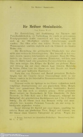 Die Meißner Ofenindustrie