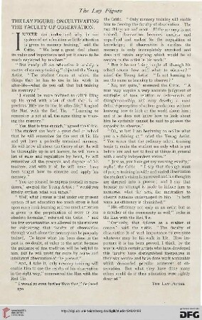 The lay figure: on cultivating the faculty of observation