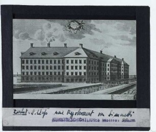 Zerbst, Schloss : Ansicht, Stich