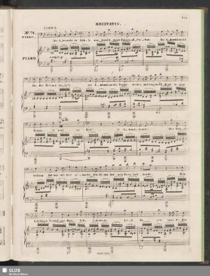 No. 74 Recitativ: Am Abend da es kühle war