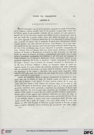 Capitolo II. Esposizione topografica