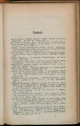 Theologie. - Encyclopädie.