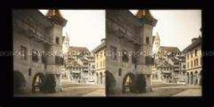 Freienhofgasse mit Blick zur Stadtkirche, Thun