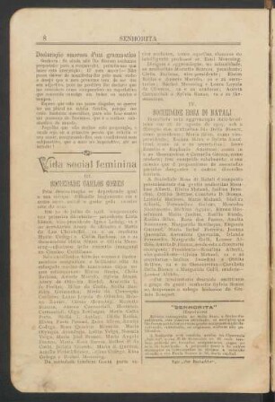 III. Sociedade Carlos Gomes