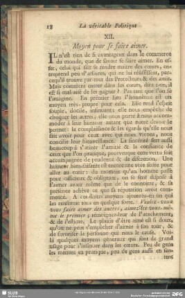 XII. Moyen pour se faire aimer
