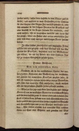 Dritter Abschnitt. Von dem venerischen Gifte.