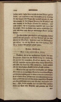 Dritter Abschnitt. Von dem venerischen Gifte.