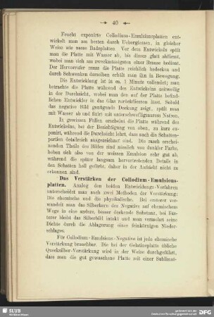 Das Verstärken der Collodium-Emulsionsplatte