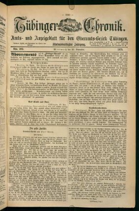 26. November (Nro. 265) - 30. November (Nro. 269)