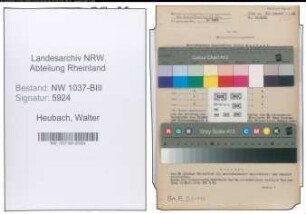 Entnazifizierung Walter Heubach , geb. 26.11.1914 (Kaufm.Angestellter)