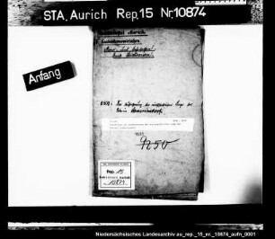 Vorschläge zur Aufbesserung der wirtschaftlichen Lage der Kolonie Schwerinsdorf