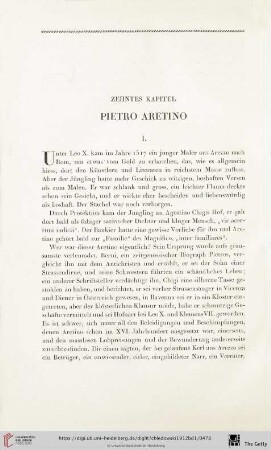 Zehntes Kapitel: Pietro Aretino