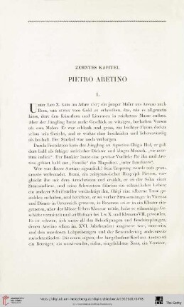 Zehntes Kapitel: Pietro Aretino