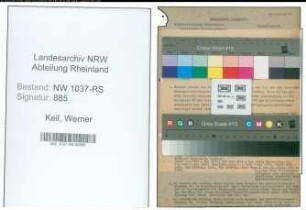 Entnazifizierung Werner Keil , geb. 01.07.1900 (Richter)