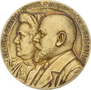 Medaille auf die Silberne Hochzeit und das 20. Geschäftsjubiläum von Heinrich und Elise Lehmann