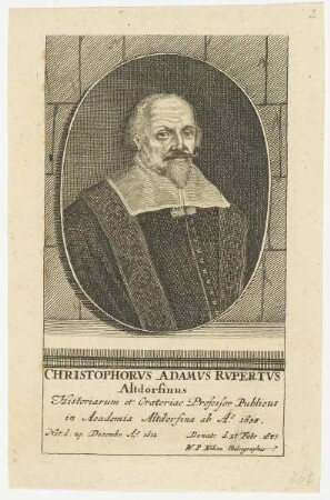 Bildnis des Christophorvs Adamvs Rvpertvs