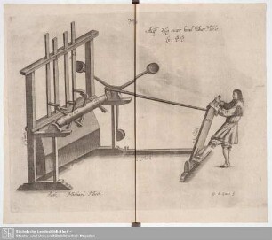 No. 18. Auff zug einer hand Pulver Mühle
