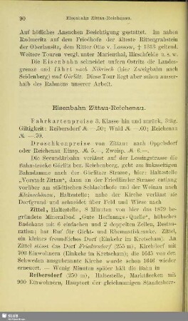 Eisenbahn Zittau-Reichenau