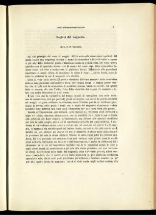 Regioni del magnesio.