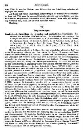 182-191, VI. Besprechungen