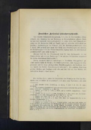 Deutsches Kolonial-Strafprozeßrecht.