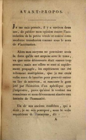 Traité historique des dangers de la Vaccine